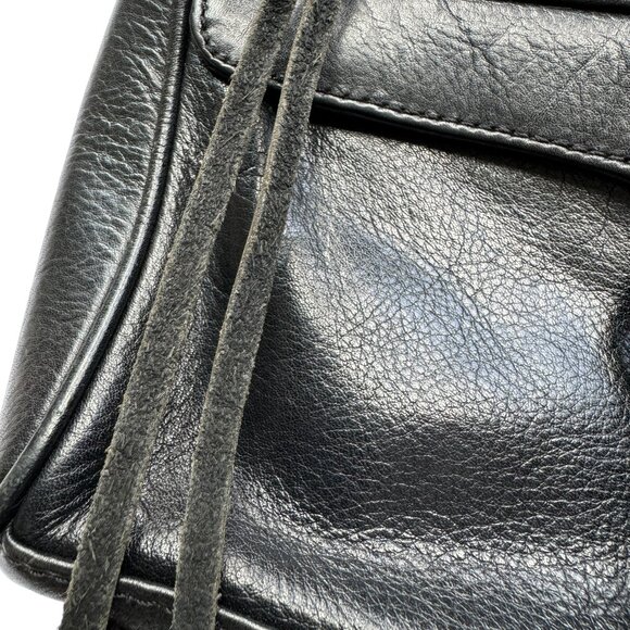 Rebecca Minkoff Black Leather Crossbody Partial Chain Link Shoulder Strap - Picture 5 of 16